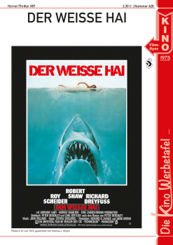 Kinowerbetafel #428 - Der weiße Hai