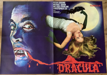 Dracula (Peter Crushing, Christopher Lee) - Plakat in A0 quer