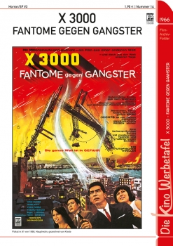 Kinowerbetafel #15 - X-3000: Fantome gegen Gangster