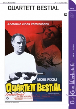 Kinowerbetafel #253 - Quartett Bestial