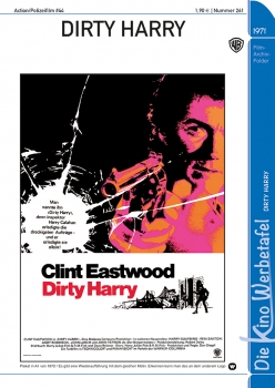 Kinowerbetafel #261 - Dirty Harry