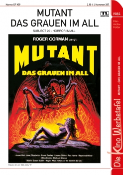 Kinowerbetafel #287 - Mutant - Das Grauen im All