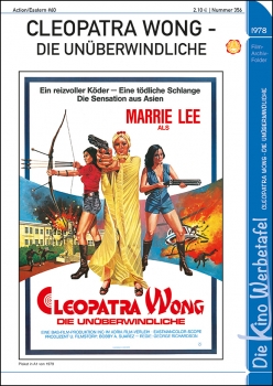 Kinowerbetafel #356 - Cleopatra Wong