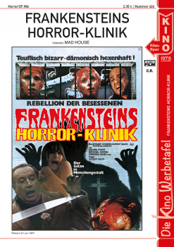 Kinowerbetafel #426 - Frankensteins Horror-Klinik