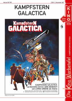 Kinowerbetafel #447 - Kampfstern Galactica