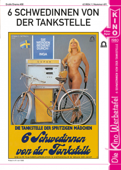 Kinowerbetafel #491 - 6 Schwedinnen von der Tankstelle