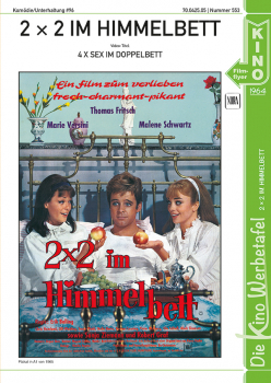 Kinowerbetafel #553 - 2x2 im Himmelbett