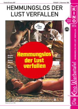 Kinowerbetafel #558 - Hemmungslos der Lust verfallen