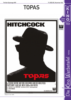 Kinowerbetafel #563 - Topas (Alfred Hitchcock)