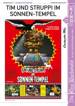 Kinowerbetafel #571 - Tim und Struppi im Sonnen-Tempel