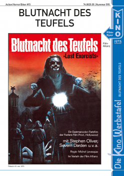 Kinowerbetafel #590 - Blutnacht des Teufels
