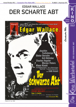 Kinowerbetafel #591 - Der schwarze Abt