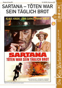 Kinowerbetafel #607 - Sartana - Töten war sein täglich Brot
