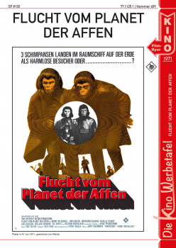 Kinowerbetafel #609 - Flucht vom Planet der Affen
