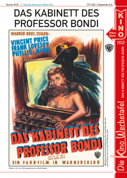 Kinowerbetafel #616 - Das Kabinett des Prof. Bondi