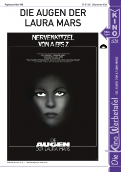 Kinowerbetafel #638 - Die Augen der Laura Mars