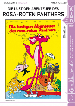 Kinowerbetafel #640 - Lustigen Abenteuer des rosa-roten Panthers