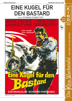 Kinowerbetafel #658 - Eine Kugel für den Bastard