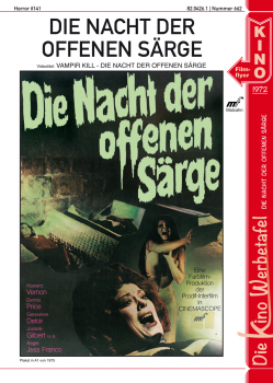 Kinowerbetafel #662 - Die Nacht der offenen Särge