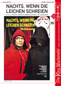 Kinowerbetafel #685 - Nachts, wenn die Leichen schreien