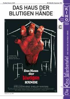 Kinowerbetafel #707 - Das Haus der blutigen Hände