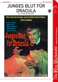 Kinowerbetafel #75 - Junges Blut für Dracula