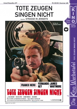 Kinowerbetafel #628 - Tote Zeugen singen nicht