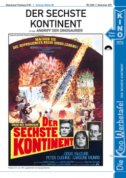 Kinowerbetafel #629 - Der sechste Kontinent