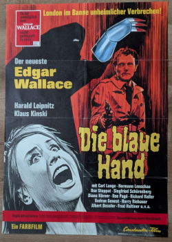 Die Blaue Hand (Edgar Wallace) Plakat in A1
