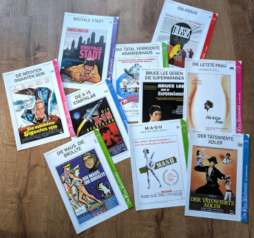 10x Kinowerbetafeln (#14, 17, 20, 36, 45, 54, 58, 66, 71) ANGEBOT