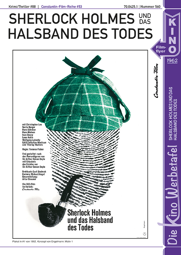 TELE.MOVIE.SHOP - Kinowerbetafel #560 - Sherlock Holmes und das Halsband  des Todes
