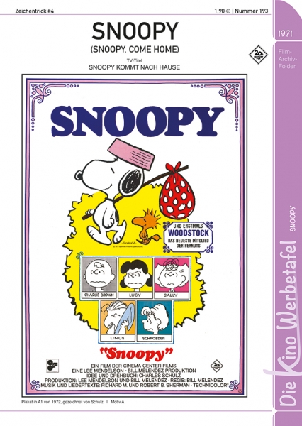 Kinowerbetafel #193 - Snoopy