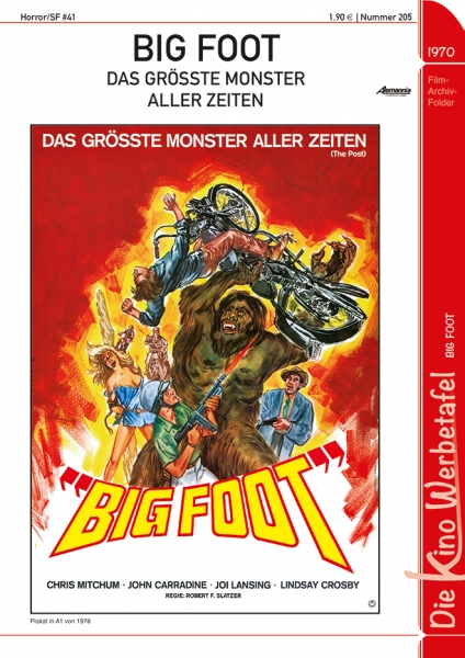 Kinowerbetafel #205 - Big Foot - Das größte Monster aller Zeiten