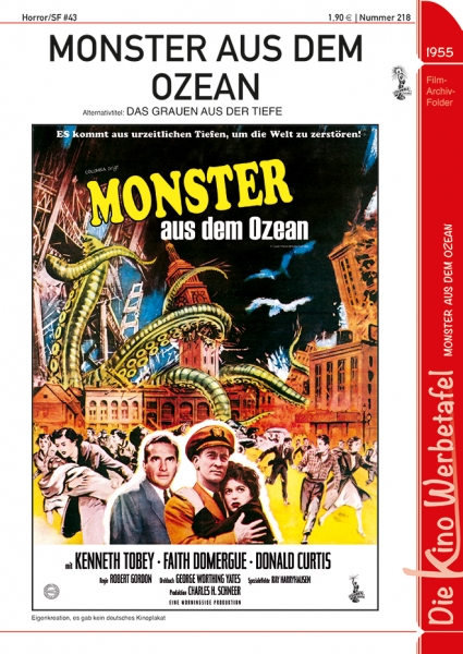Kinowerbetafel #218 - Monster aus dem Ozean