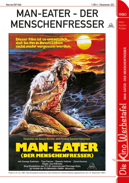 Kinowerbetafel #221 - Man-Eater