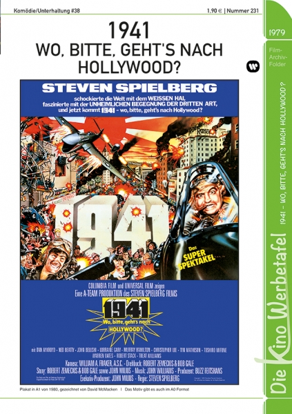 Kinowerbetafel #231 - 1941, wo bitte gehts nach Hollywood?