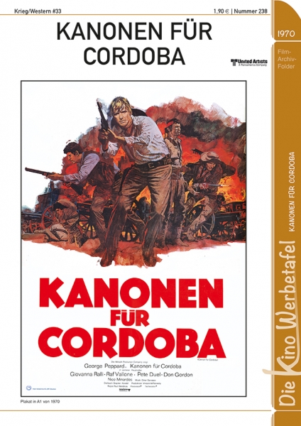 Kinowerbetafel #238 - Kanonen für Cordoba