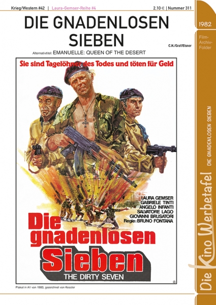 Kinowerbetafel #311 - Die gnadenlosen Sieben