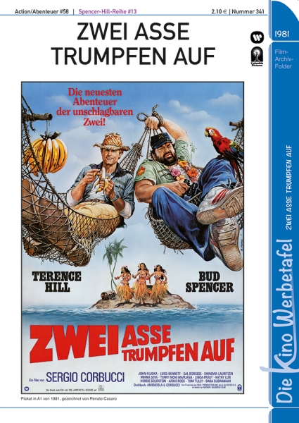 Kinowerbetafel #341 - Zwei Asse trumpfen auf