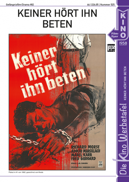 Kinowerbetafel #525 - Keiner hört ihn beten