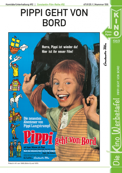 Kinowerbetafel #530 - Pippi geht von Bord