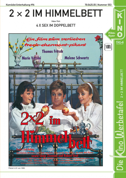 Kinowerbetafel #553 - 2x2 im Himmelbett
