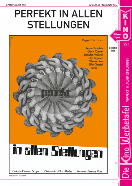 Kinowerbetafel #574 - Perfekt in allen Stellungen (Fritz Fronz)