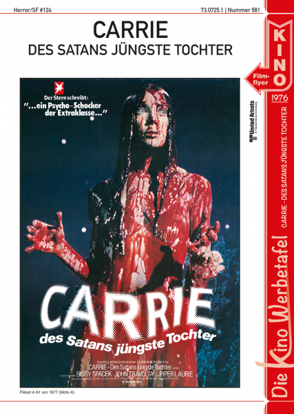 Kinowerbetafel #581 - Carrie des Satans jüngste Tochter