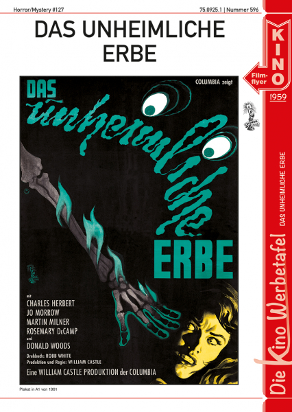 Kinowerbetafel #596 - Das unheimliche Erbe