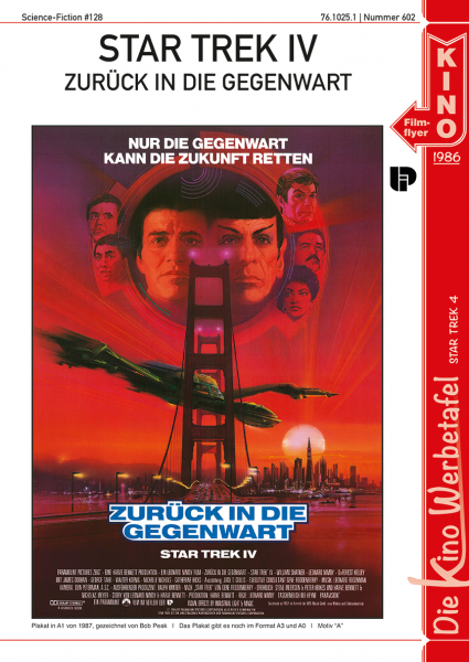 Kinowerbetafel #602 - Star Trek 4 - Zurück in die Gegenwart