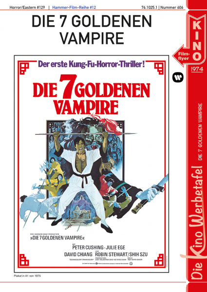 Kinowerbetafel #606 - Die 7 goldenen Vampire