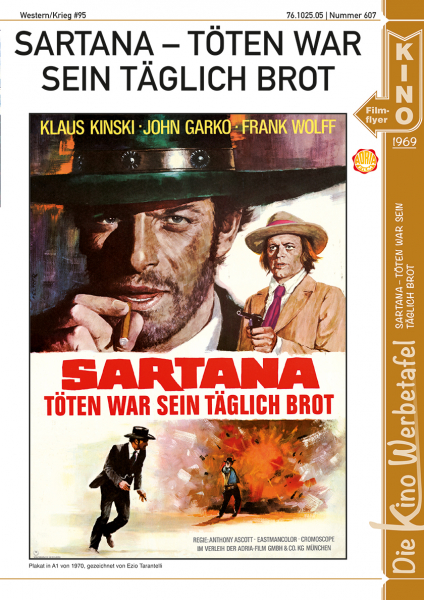 Kinowerbetafel #607 - Sartana - Töten war sein täglich Brot