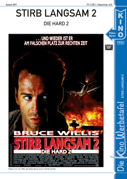 Kinowerbetafel #610 - Stirb langsam 2