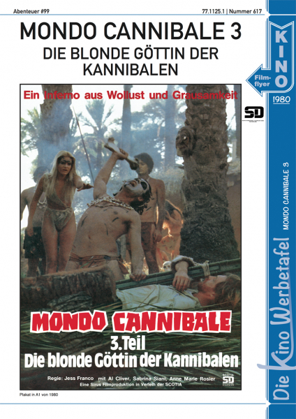 Kinowerbetafel #617 - Mondo Cannibale 3